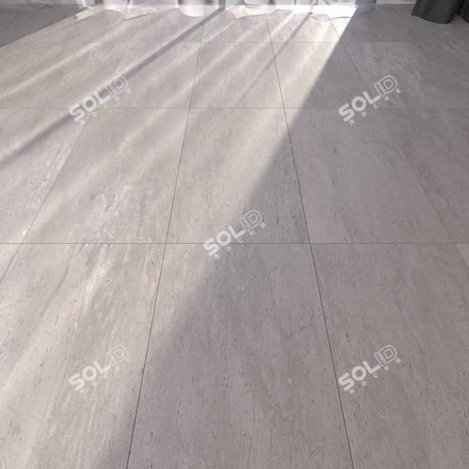 Hyper Grey Floor Tiles 3D model image 1