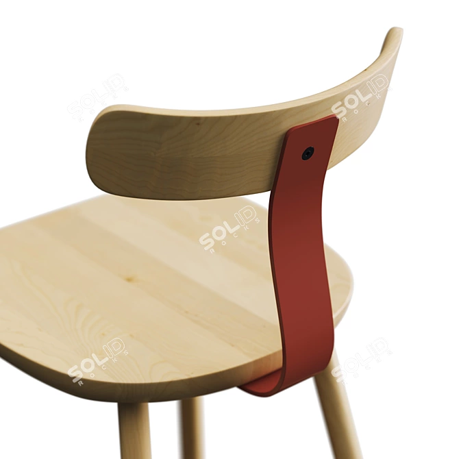 T2 Mid Stool by Maruni: Sleek Design, Vibrant Colors 3D model image 3