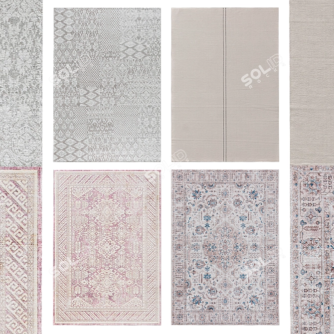 Elegant Rug Collection | No. 093 3D model image 1