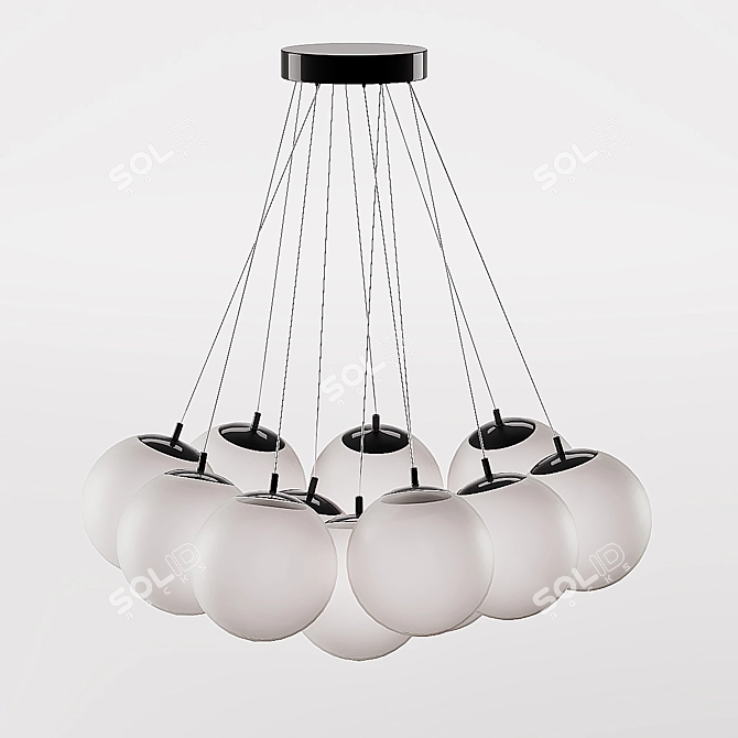 Elegant Maybel Chandelier: Achieve stunning lighting 3D model image 1