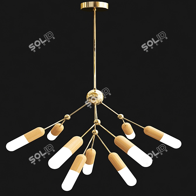 Elegant Kersten CH Pendant Lamp 3D model image 2