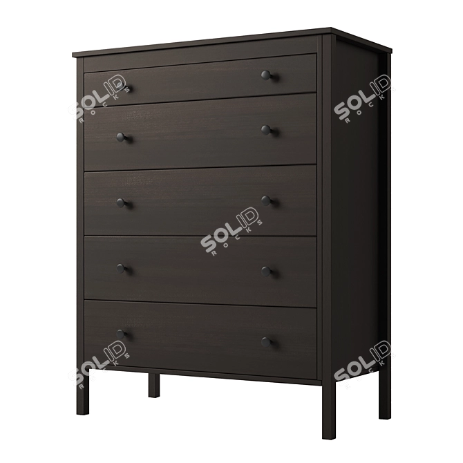 KOPPANG 5-Drawer Chest: Organize in Style 3D model image 2