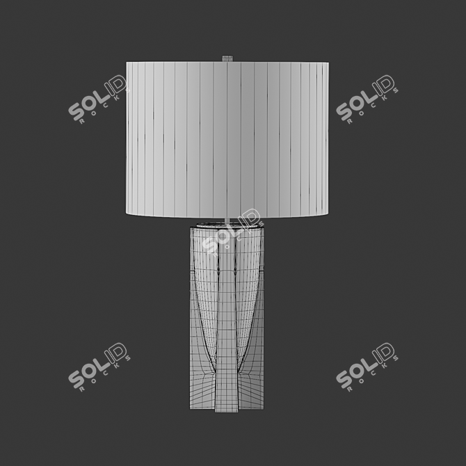 Concrete Lars Table Lamp | Crate & Barrel 3D model image 4