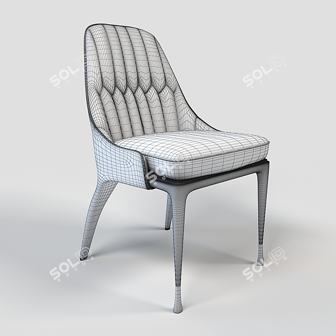 Elegant Palmyra Chair: Perfect Blend of Style 3D model image 4