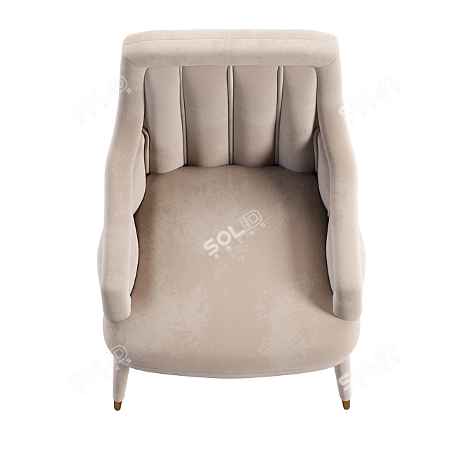 Modern Dining Chair: Sleek and Stylish 3D model image 3
