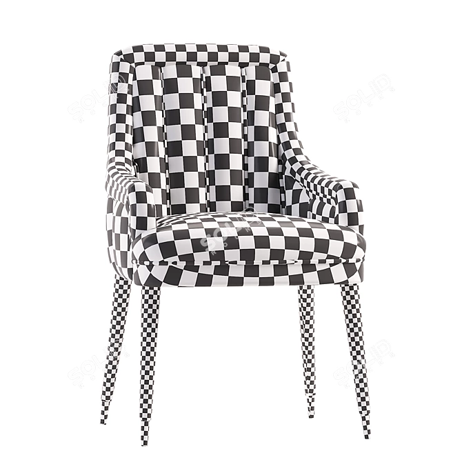 Modern Dining Chair: Sleek and Stylish 3D model image 4