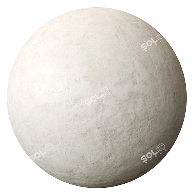 Seamless Plaster Textures & Material Sphere 3D model image 3