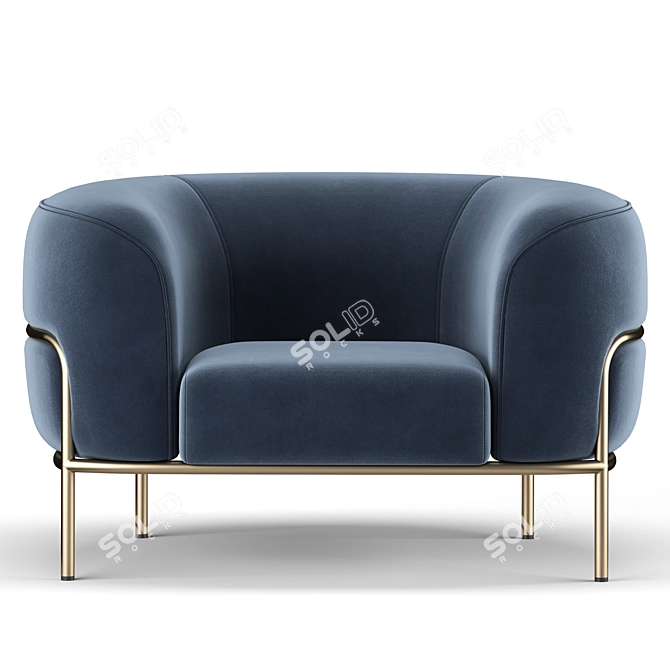 Elegant Sophie Armchair for Luxurious Comfort 3D model image 3