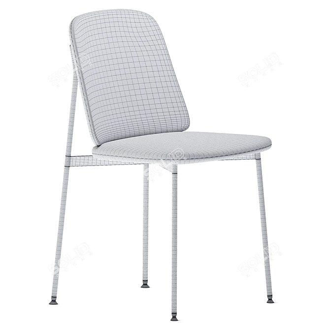 Stellar Works Crawford Dining Chair 3D model image 3