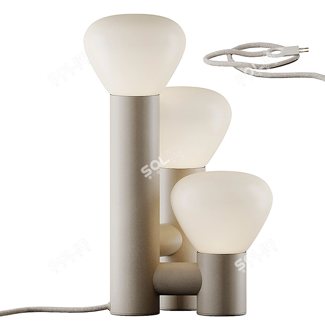 PARC 06 Table Lamp: Elegant Illumination by Lambert & Fils 3D model image 1