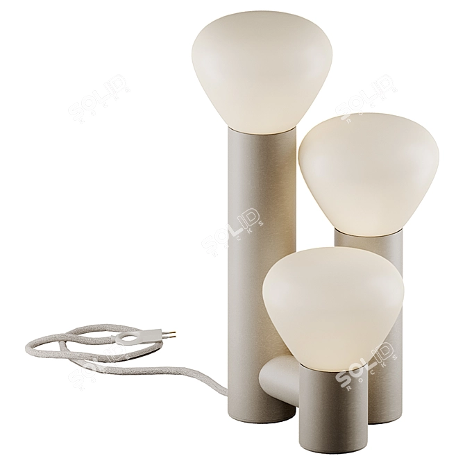 PARC 06 Table Lamp: Elegant Illumination by Lambert & Fils 3D model image 2