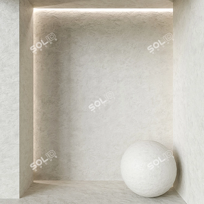 Seamless Decorative Plaster in PANTONE Shades 3D model image 1