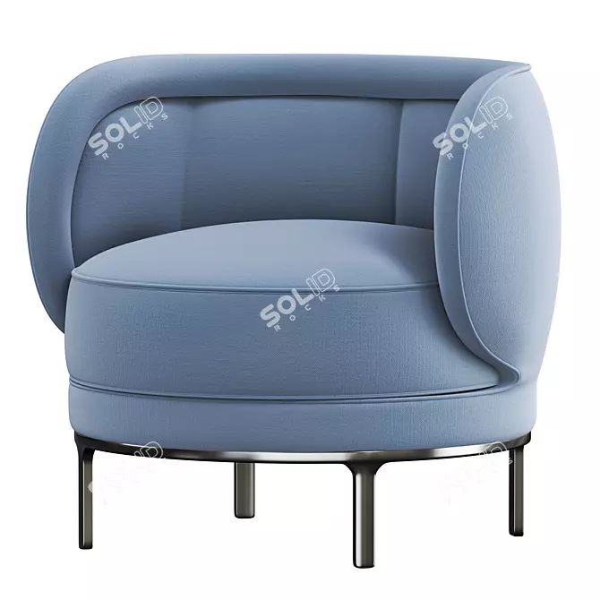 Modern Comfort: Wittmann VUELTA 80 Armchair 3D model image 1