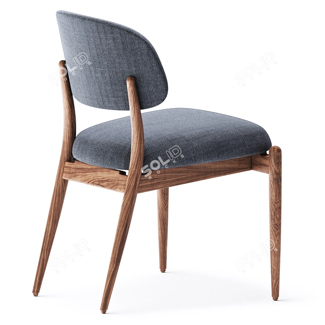 Stellar Works Slow Side Chair: Modern Elegance 3D model image 6