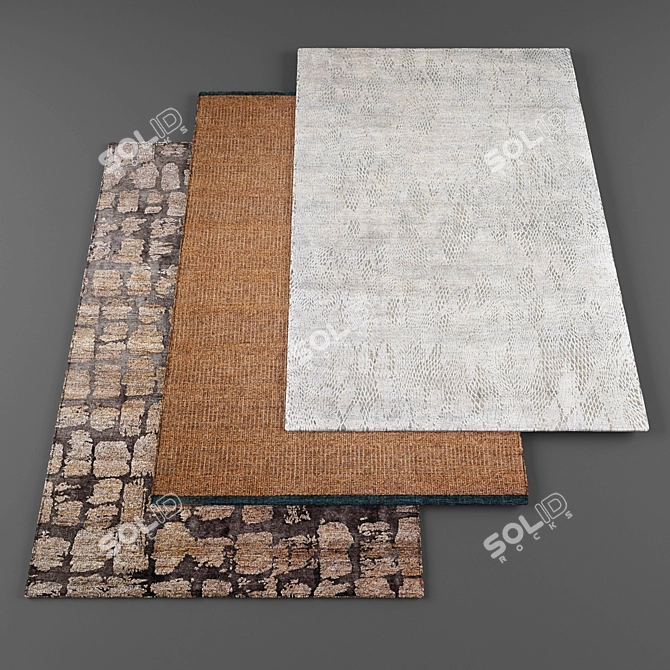 High Resolution Carpets Set (5) - Texture Pack 3D model image 1