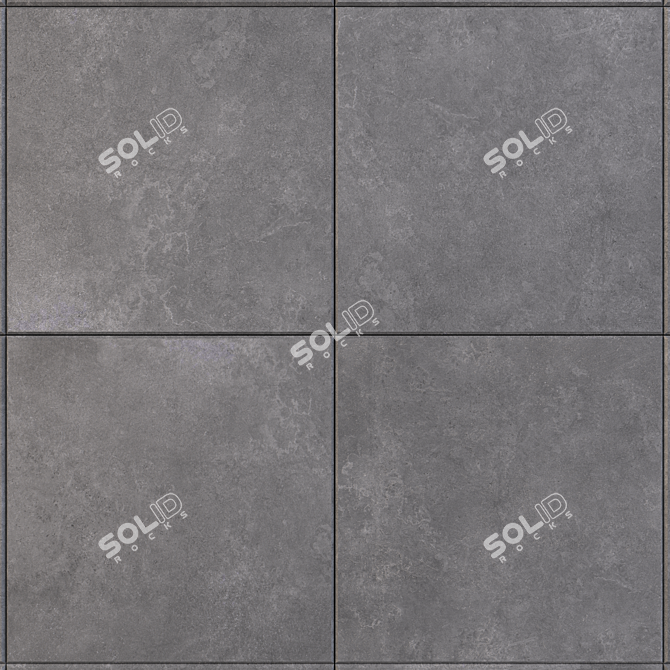 Flaviker Still Now Coal 60x60: Versatile Wall and Floor Tiles 3D model image 2