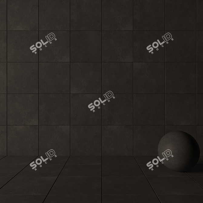 Flaviker Still Now Coal 60x60: Versatile Wall and Floor Tiles 3D model image 3