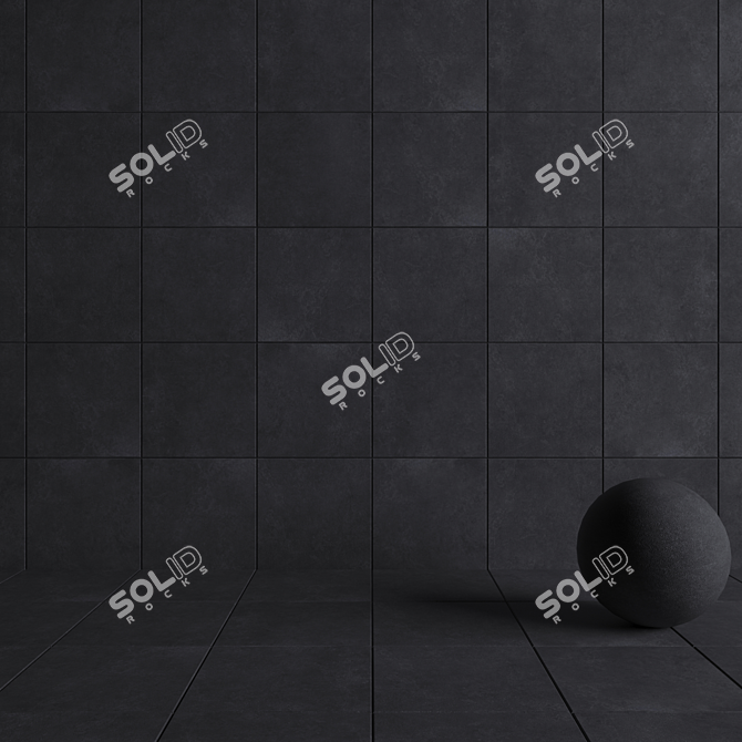 Flaviker Still Now Coal 60x60: Versatile Wall and Floor Tiles 3D model image 4