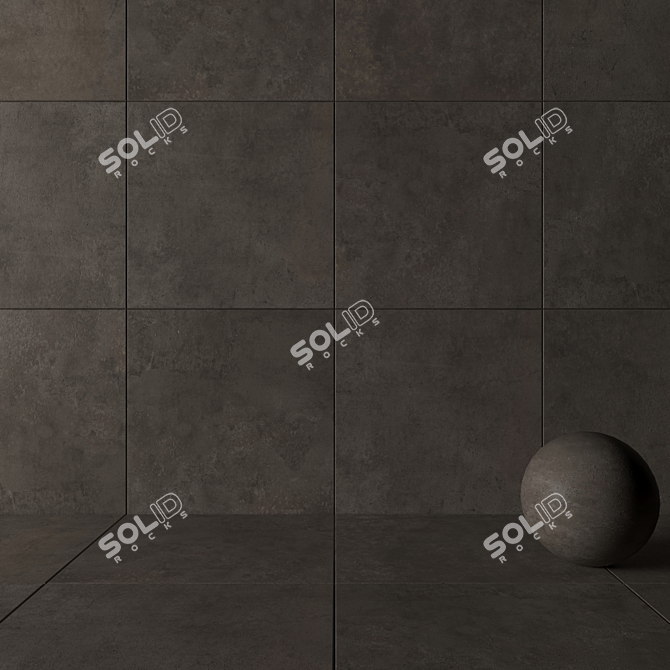 Flaviker Hyper Taupe: Stunning 120x120 Wall/Floor Design 3D model image 3