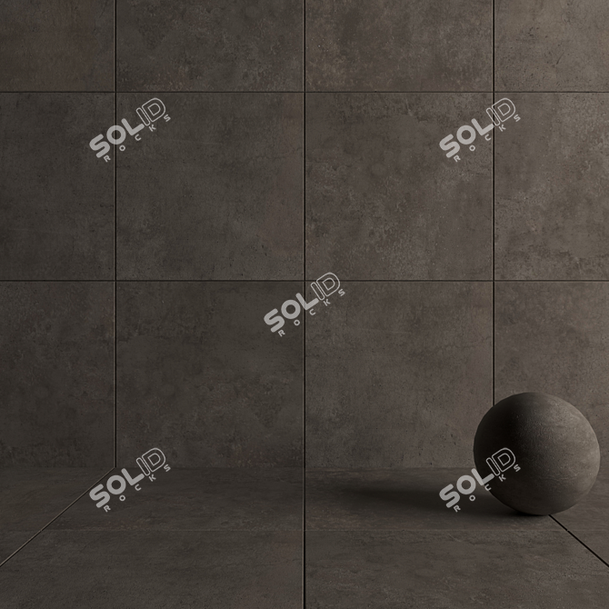 Flaviker Hyper Taupe: Stunning 120x120 Wall/Floor Design 3D model image 4