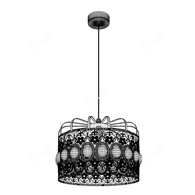 Eastward Elegance: MD.3090 Pendant Lamp 3D model image 3