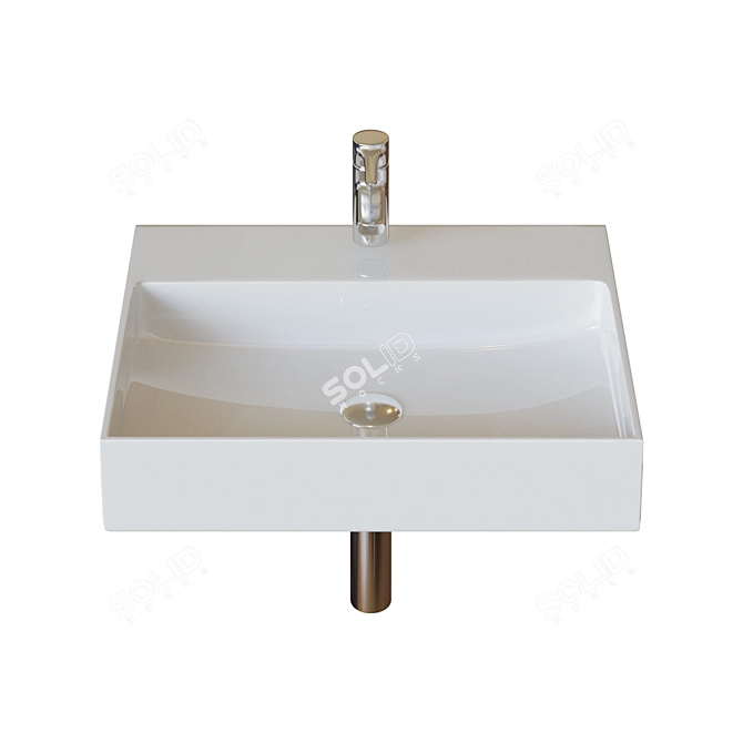 Roca Inspira Square WB Unik: Stylish Washbasin+Furniture 3D model image 1