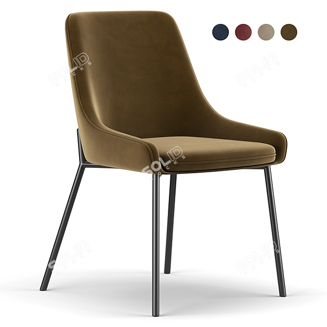 Elegant LAINY Dining Chair 3D model image 1