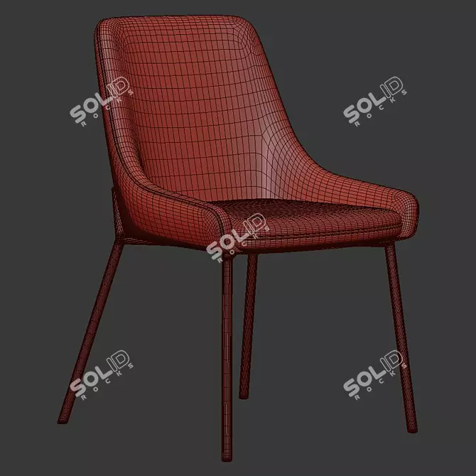 Elegant LAINY Dining Chair 3D model image 5