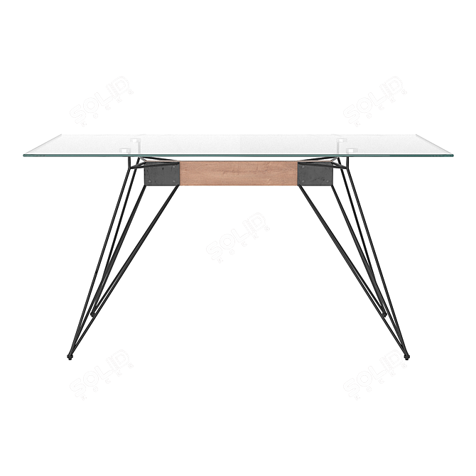 Modern Katanni Dining Table by AMF 3D model image 3
