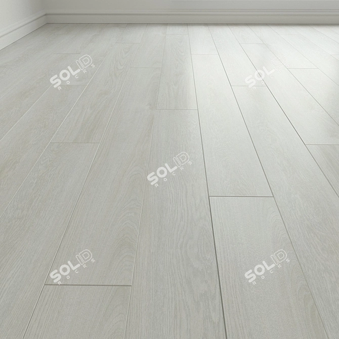 Laminate Oak Flooring 3D model image 2