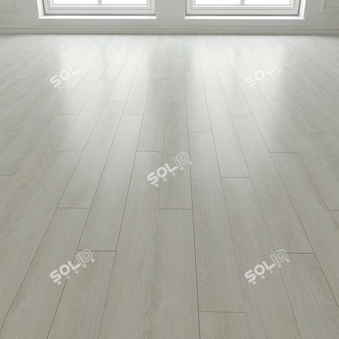 Laminate Oak Flooring 3D model image 1