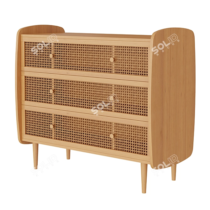 Laredoute Tempa Chest: Slick and Spacious 3D model image 1