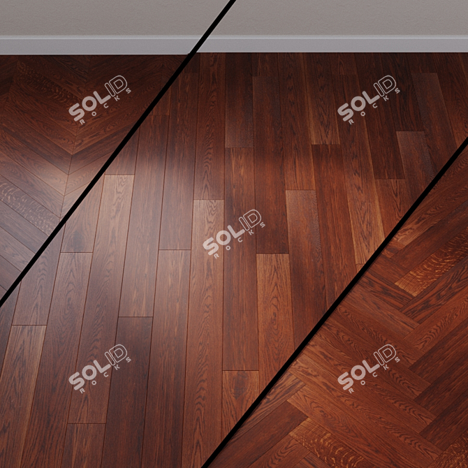 GOODWIN Oak Veneto Parquet Board 3D model image 1