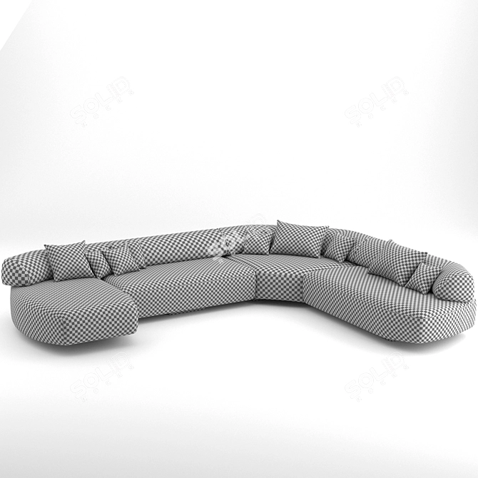 Moroso Gogan Sofa 04: Sleek & Spacious 3D model image 2