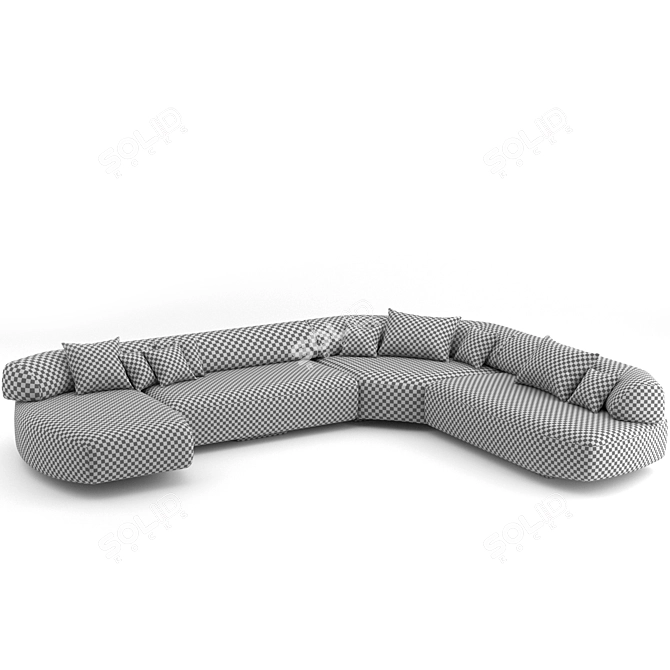 Moroso Gogan Sofa 04: Sleek & Spacious 3D model image 6