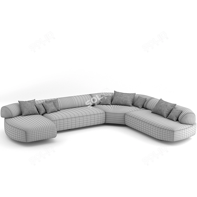 Moroso Gogan Sofa 04: Sleek & Spacious 3D model image 7