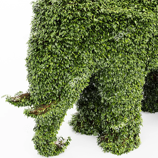 Regal Elephant Decorative Tree 3D model image 3