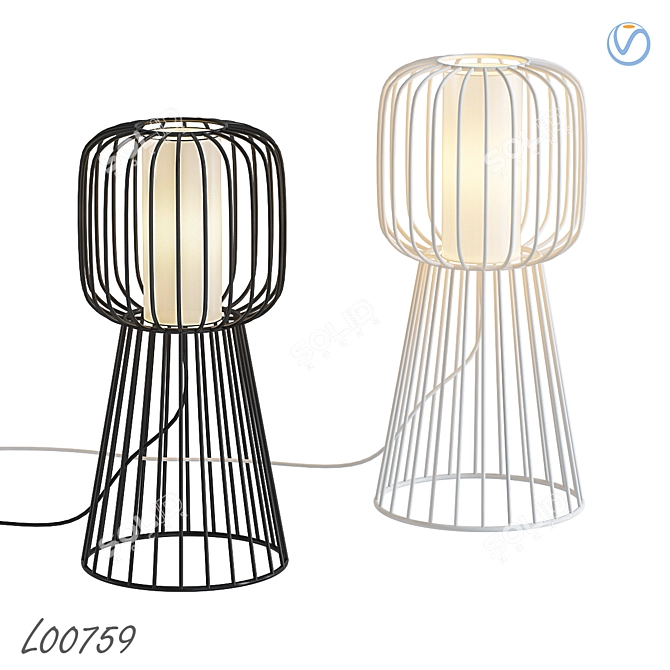 Modern Designer Lamp L00759 - Premium Quality 3D model image 1