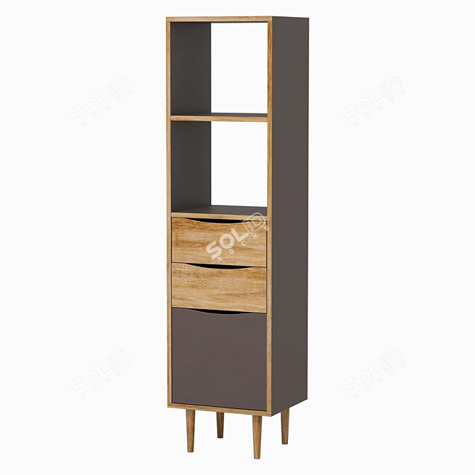 Stylish Rack for Organization 3D model image 3