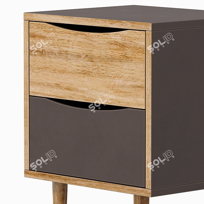  Stylish Bedside Table | 47x62x40 cm 3D model image 3
