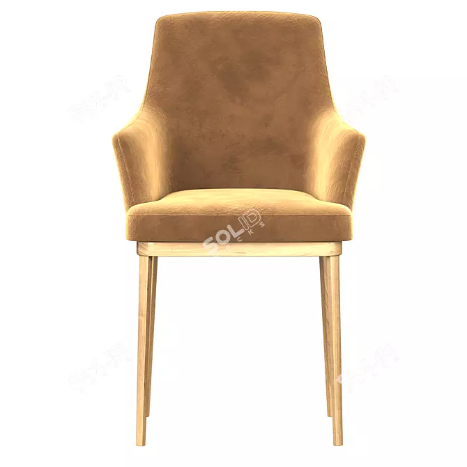 Elegant Poliform Sophie Armchair 3D model image 2