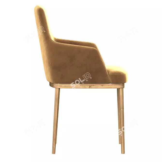 Elegant Poliform Sophie Armchair 3D model image 3