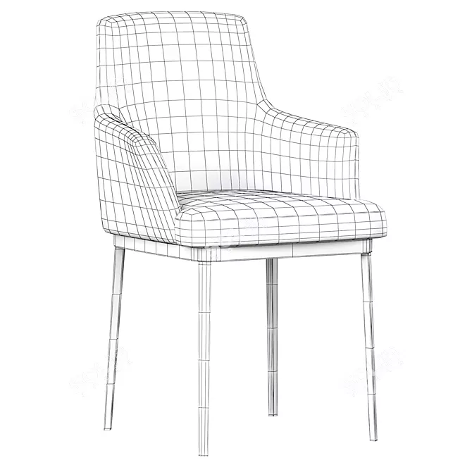 Elegant Poliform Sophie Armchair 3D model image 5