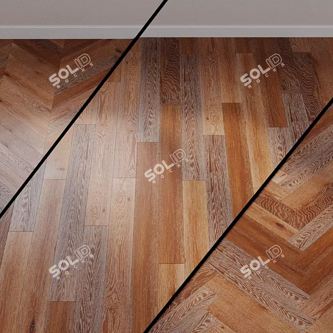 Elegant Goodwin Oak Parquet 3D model image 1