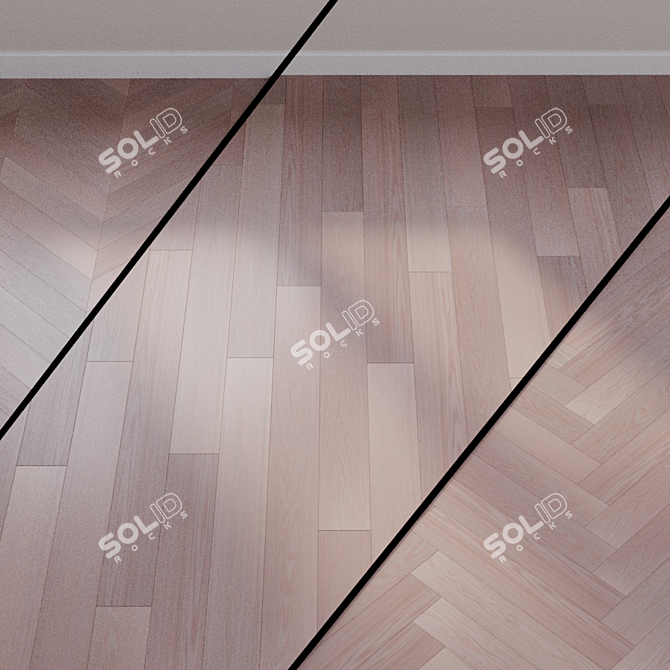 Elegant Crema Ash Parquet 3D model image 1