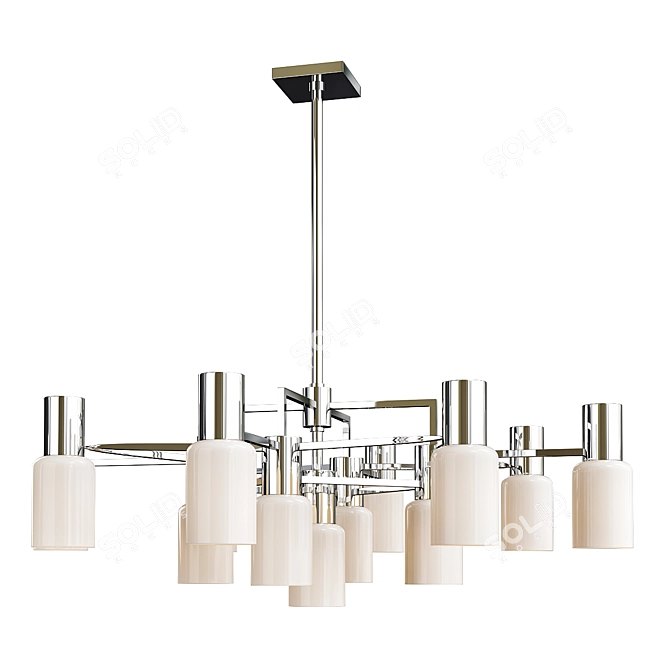 Elegant Centerport Chandelier 3D model image 1