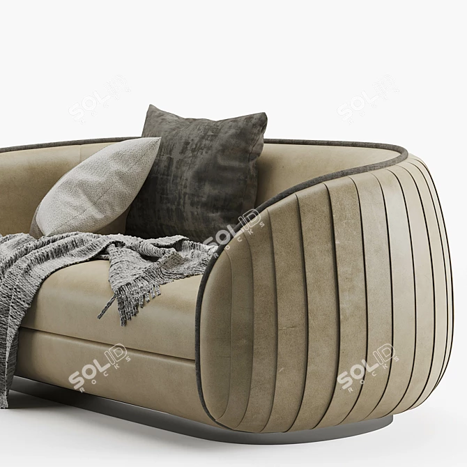 Modern Inedito Asnaghi Loto Sofa 3D model image 2