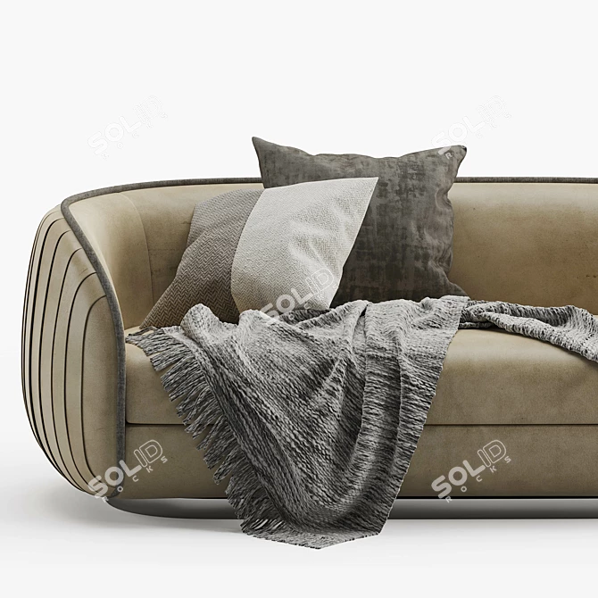 Modern Inedito Asnaghi Loto Sofa 3D model image 3