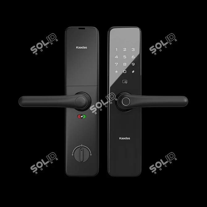 Kaadas S100: Stylish Lever Smart Lock 3D model image 1