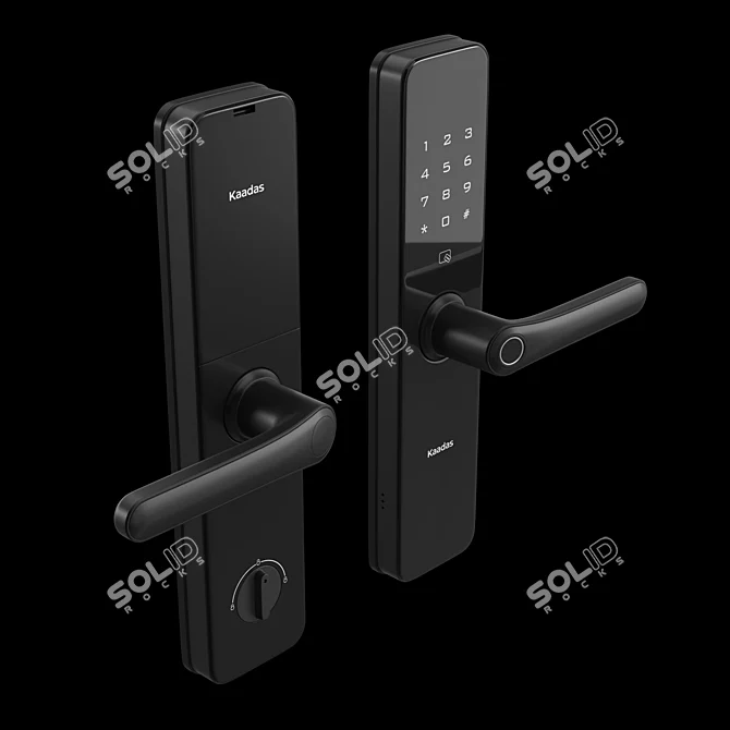 Kaadas S100: Stylish Lever Smart Lock 3D model image 2